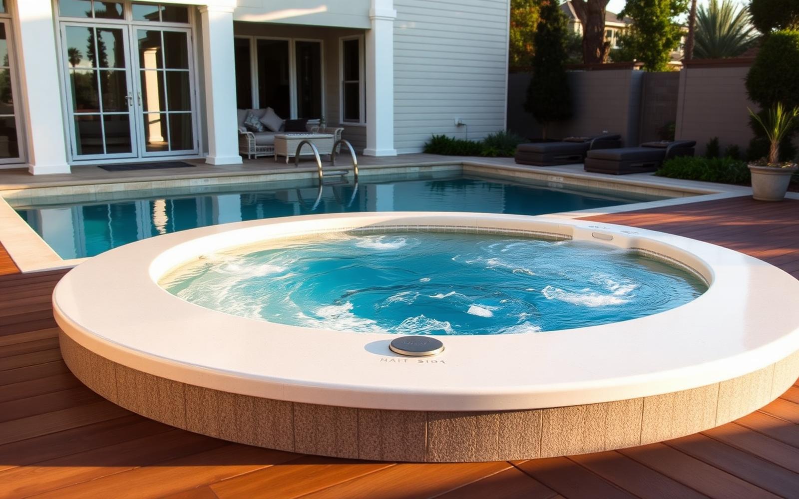 PDC swim spa on display at Island Pool & Spa